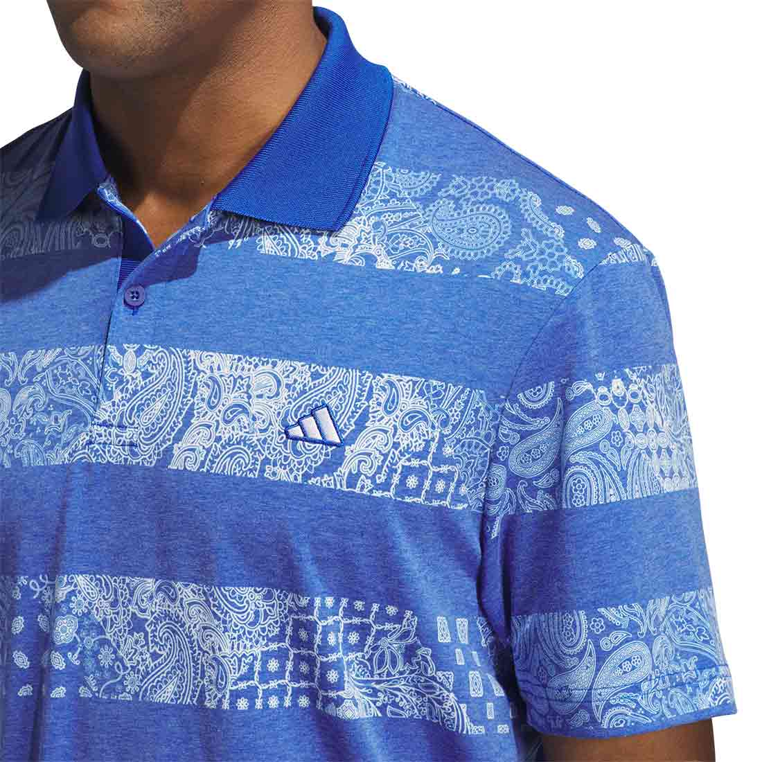 Adidas Go To Print Stripe Polo - Image 4