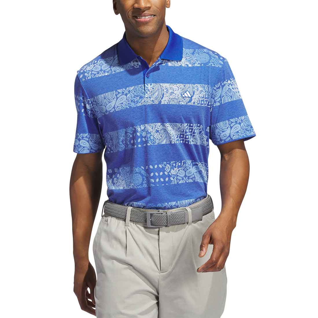 Adidas Go To Print Stripe Polo - Image 5