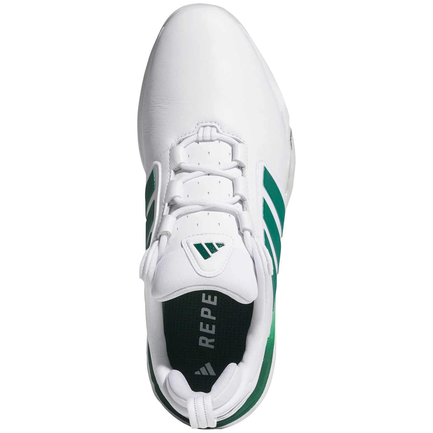 Adidas Adipower 26 Golf Shoes White/Collegiate Green/Crystal White - Image 3