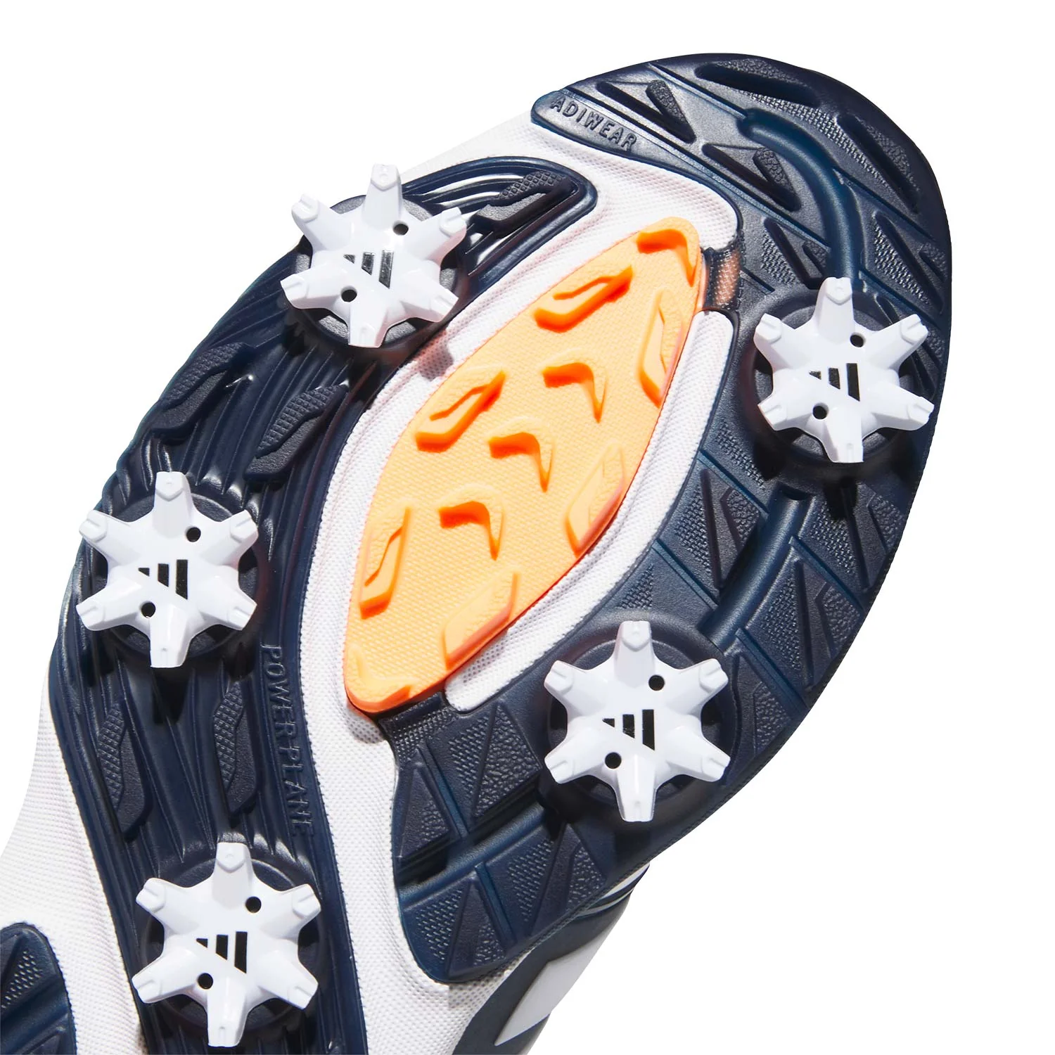 Adidas Adipower 26 Golf Shoes White/Collegiate Navy/Lucid Orange - Image 6