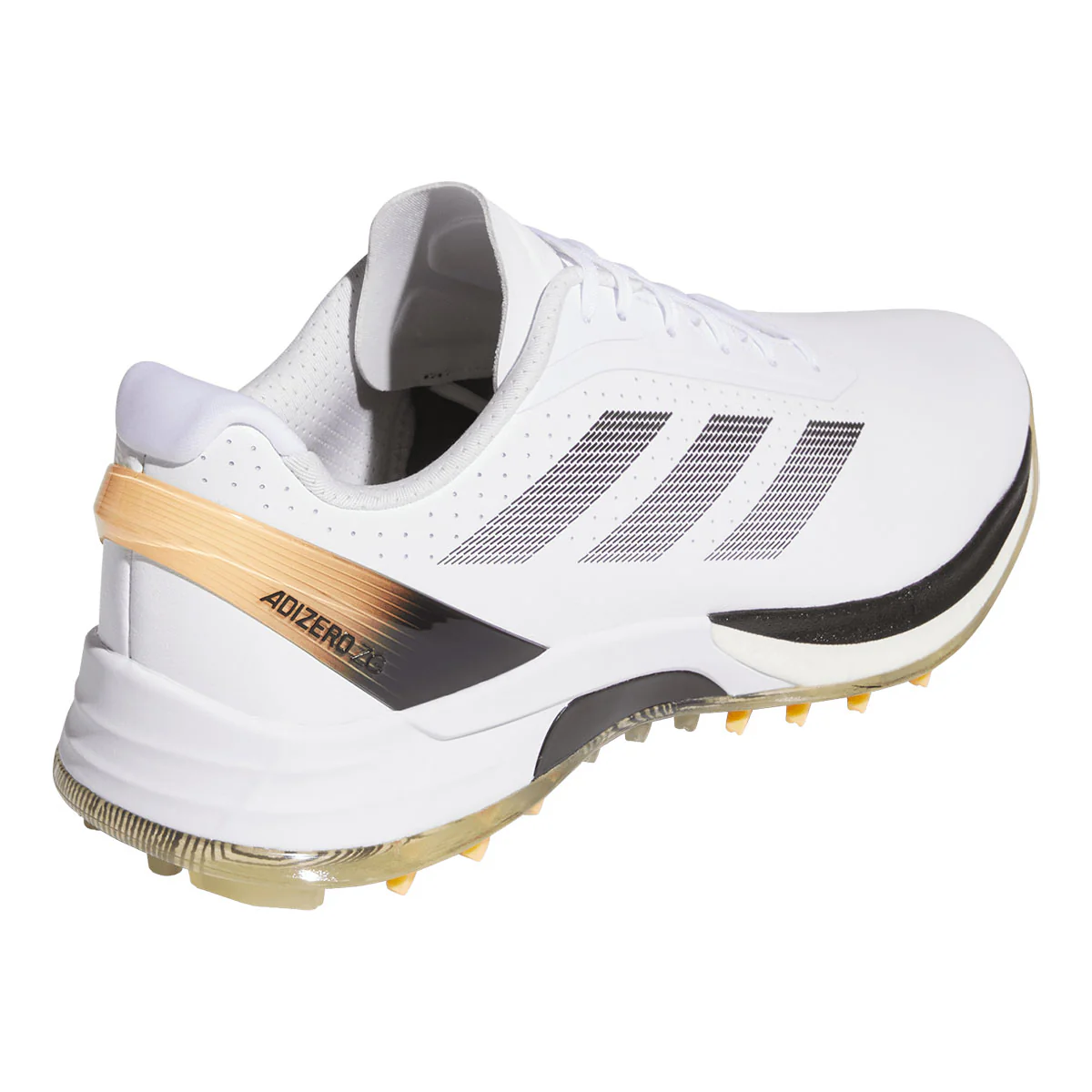 Adidas Adizero ZG Golf Shoes White/Black/Ice Tangerine - Image 5
