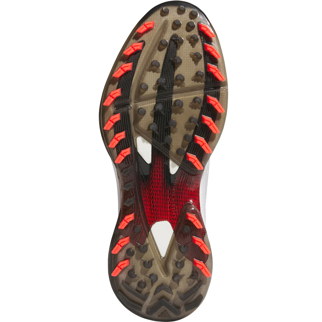 Adidas Adizero ZG Golf Shoes White/Lucid Red/Black - Image 2