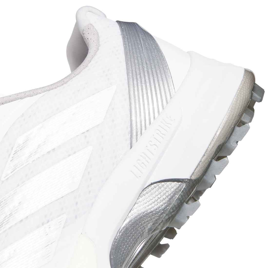 Adidas Adizero ZG Golf Shoes White/Silver/Iron Met - Image 4