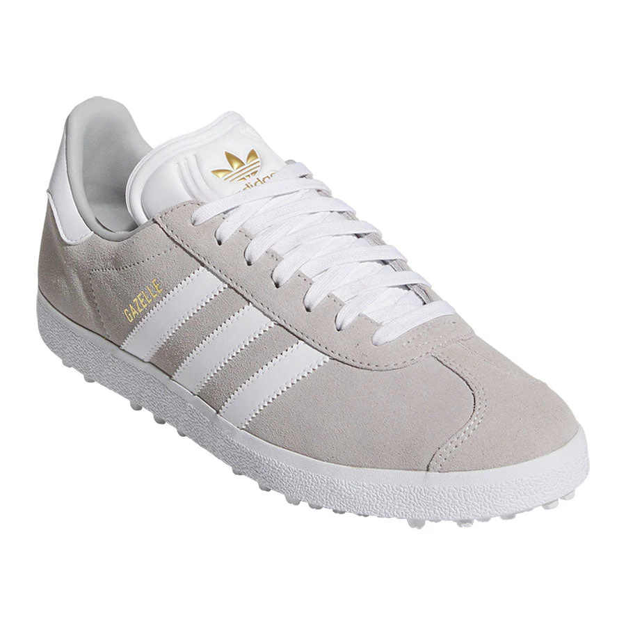 Adidas Gazelle Spikeless Golf Shoes Grey Two/White - Image 3