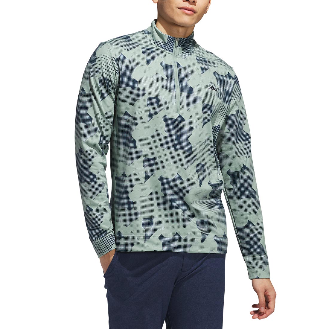 Adidas Go To Printed Quarter Zip Pullover - Image 5