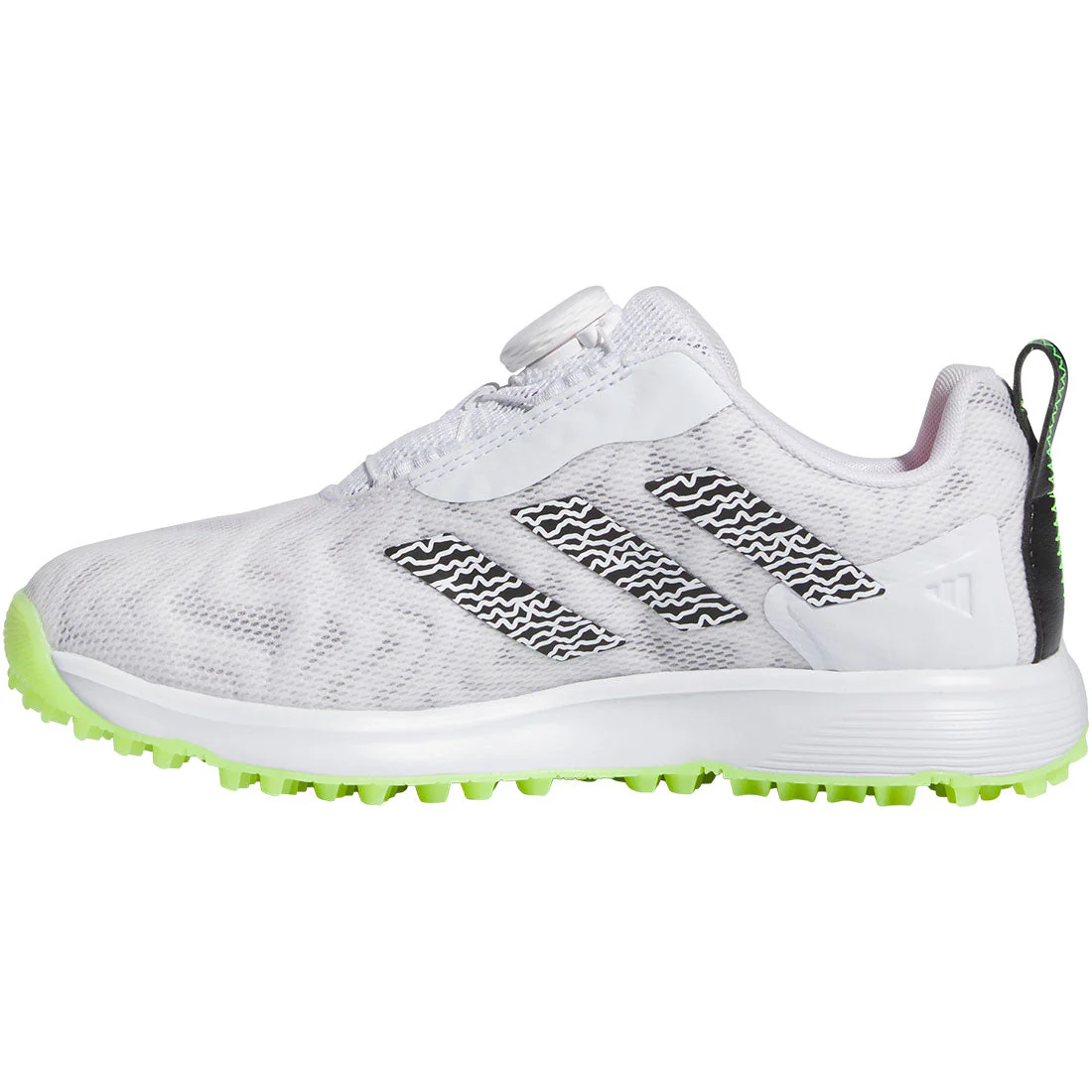 Adidas Juniors Codechaos 25 BOA Golf Shoes White/Black/Lucid Lemon - Image 7