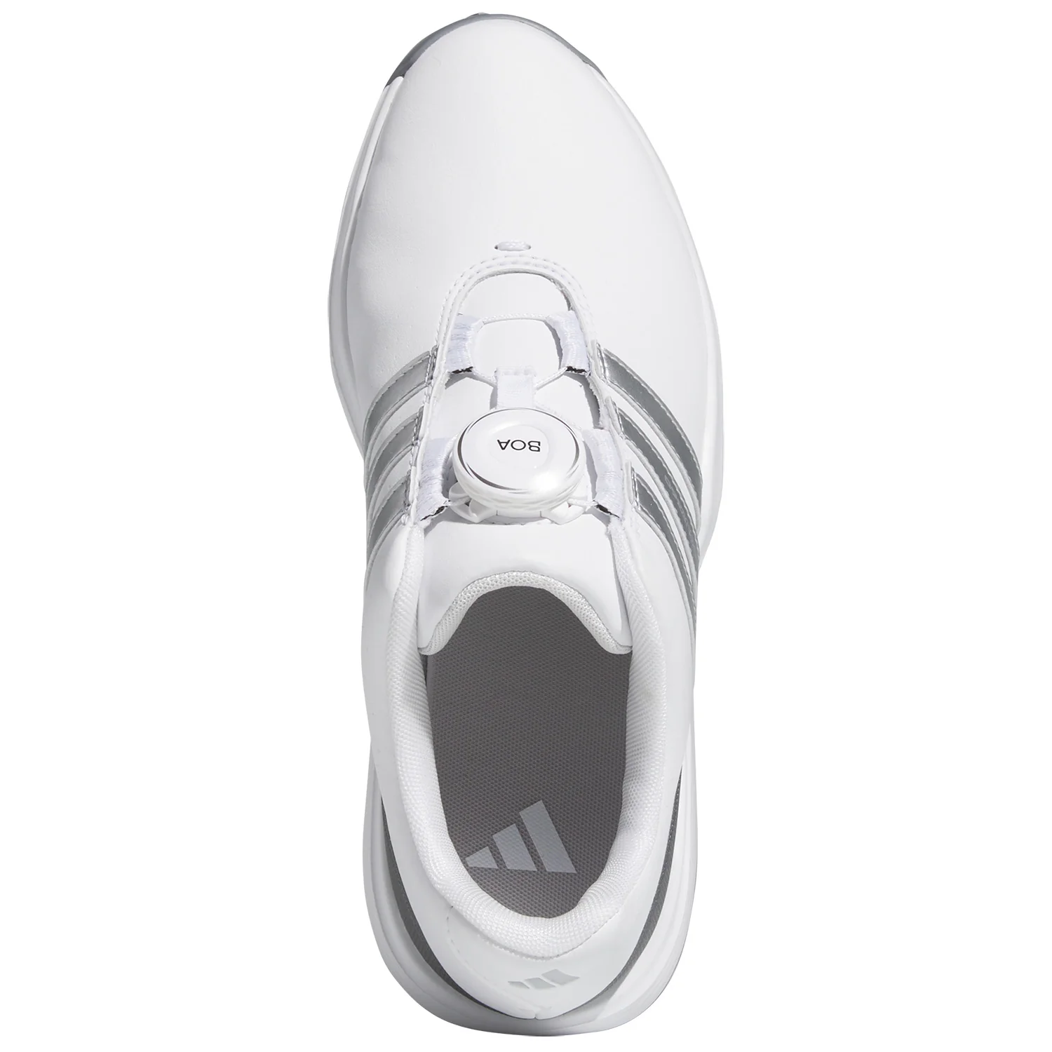Adidas Juniors Tour360 24 BOA Golf Shoes White/Silver/Iron - Image 3
