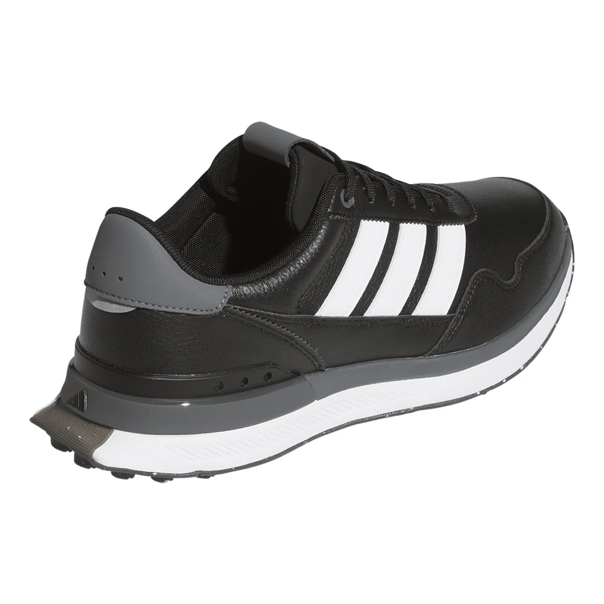 Adidas S2G 26 Leather Golf Shoes Black/White/Grey Four - Image 5