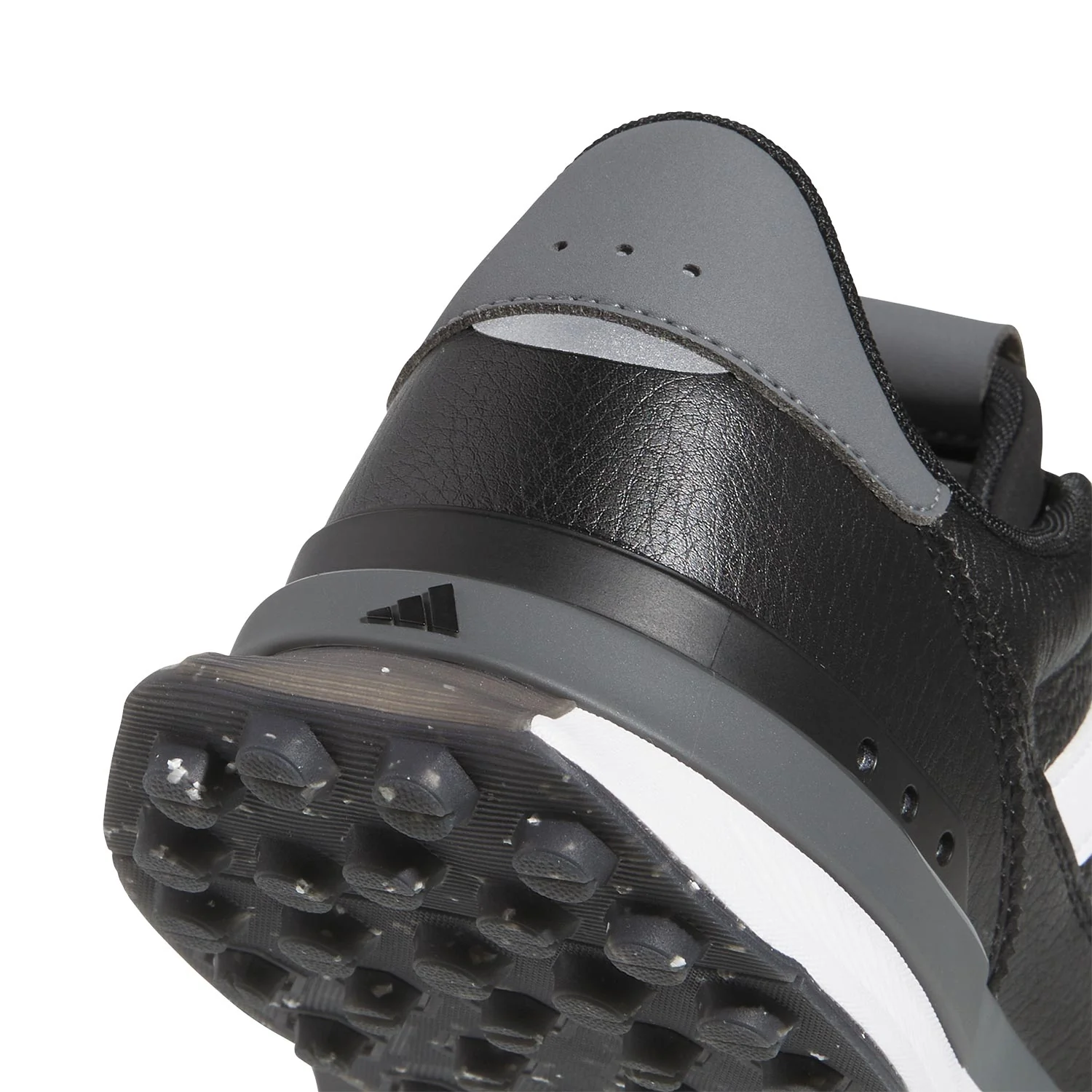 Adidas S2G 26 Leather Golf Shoes Black/White/Grey Four - Image 7