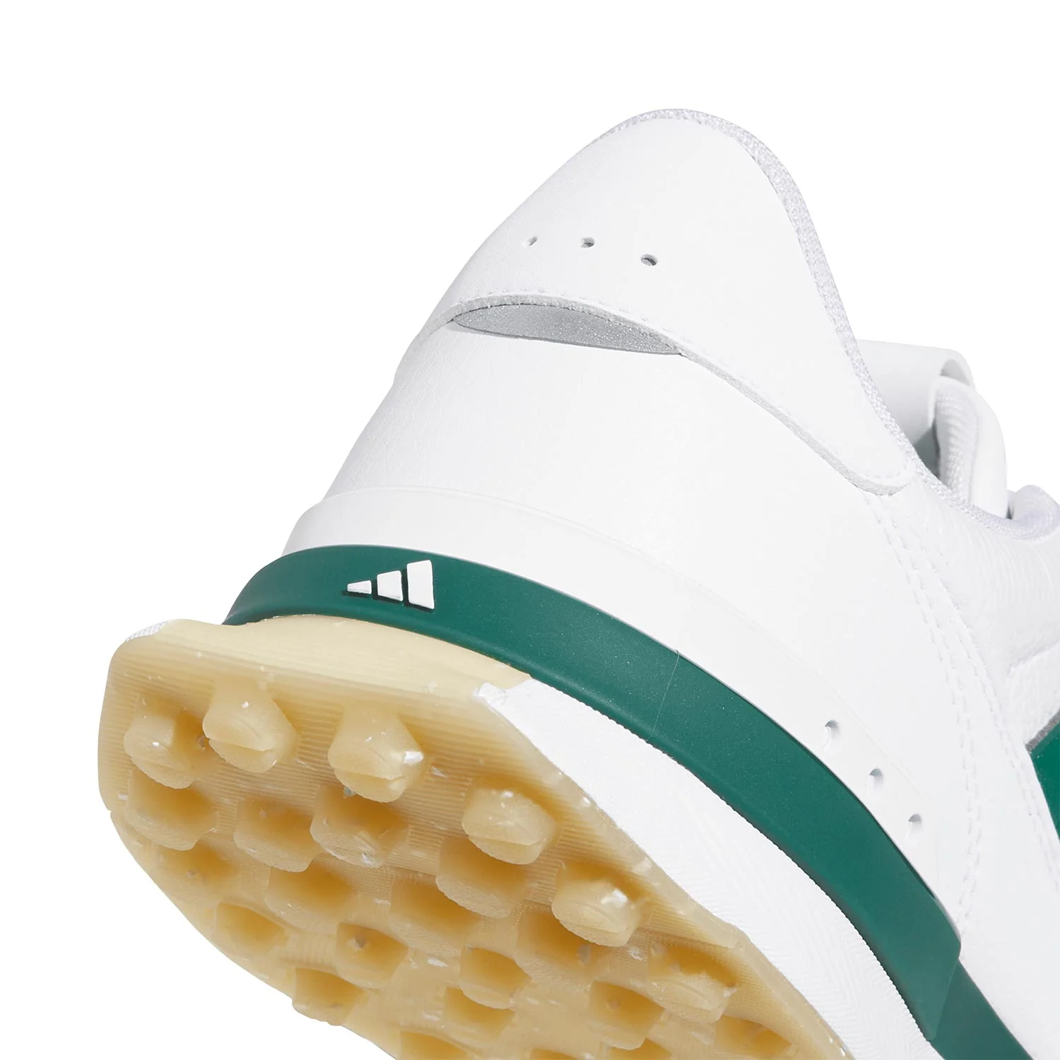Adidas S2G 26 Leather Golf Shoes White/Collegiate Green/Gum - Image 7