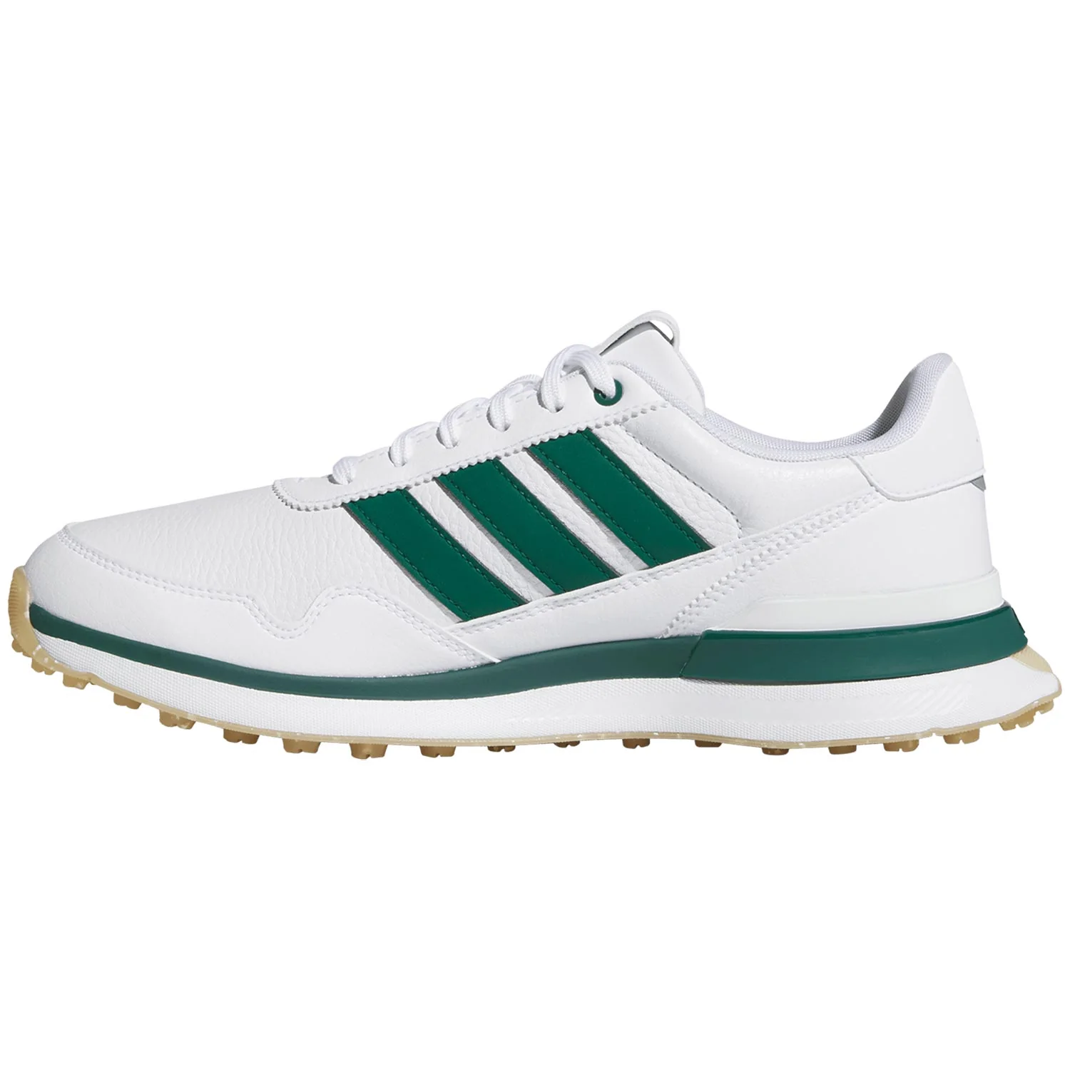 Adidas S2G 26 Leather Golf Shoes White/Collegiate Green/Gum - Image 8