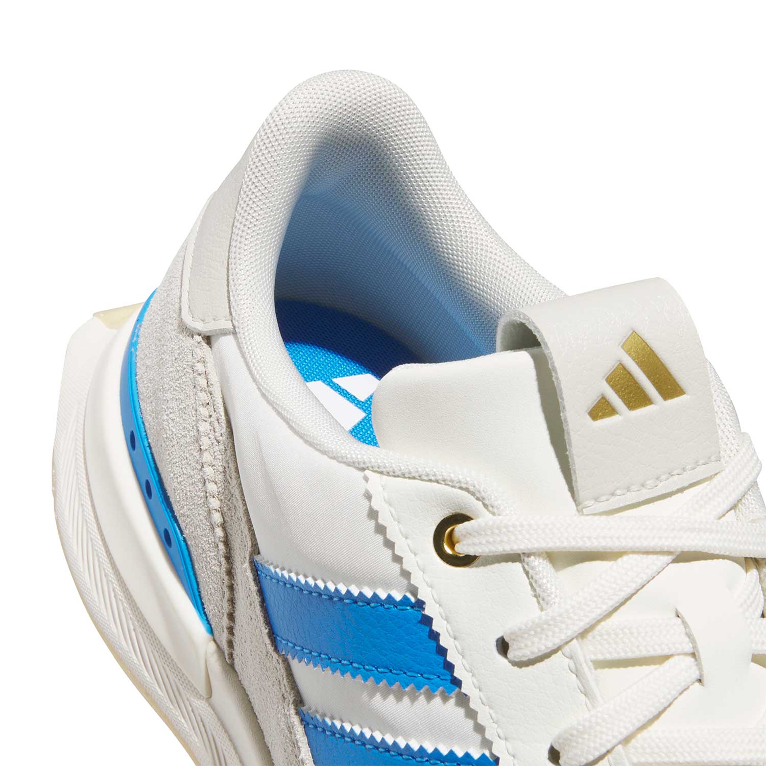 Adidas S2G 26 Textile Golf Shoes Off-White/Lucid Ray Blue/Gum - Image 6