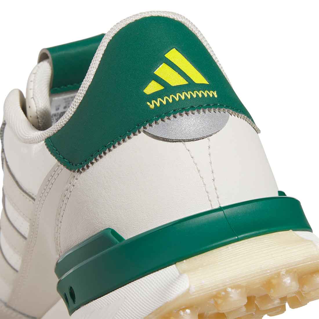 Adidas S2G Spikeless Leather 24 Golf Shoes Off White/Alumina/Collegiate Green - Image 7