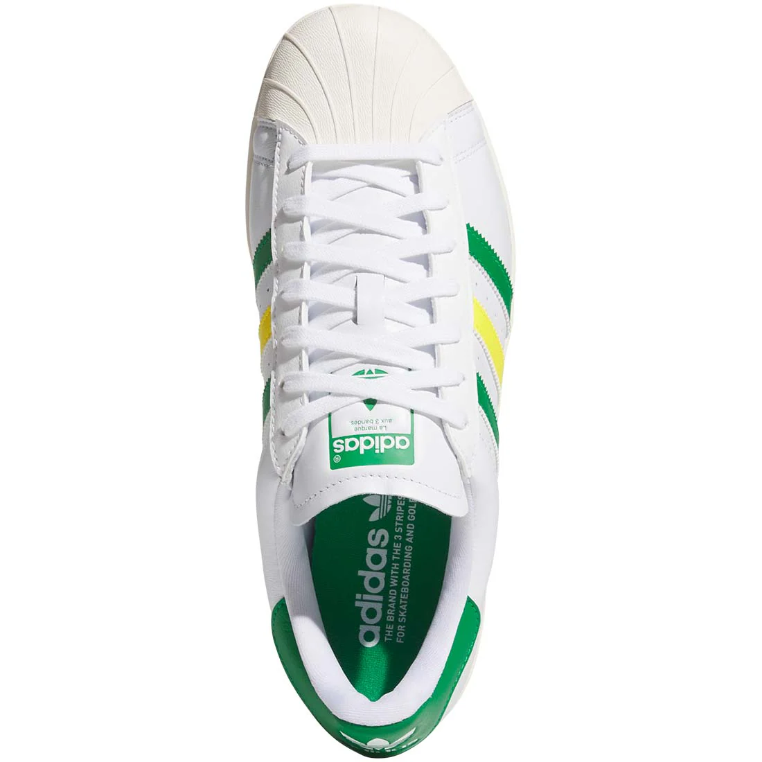 Adidas Superstar Spikeless Golf Shoes White/Green/Yellow - Image 6