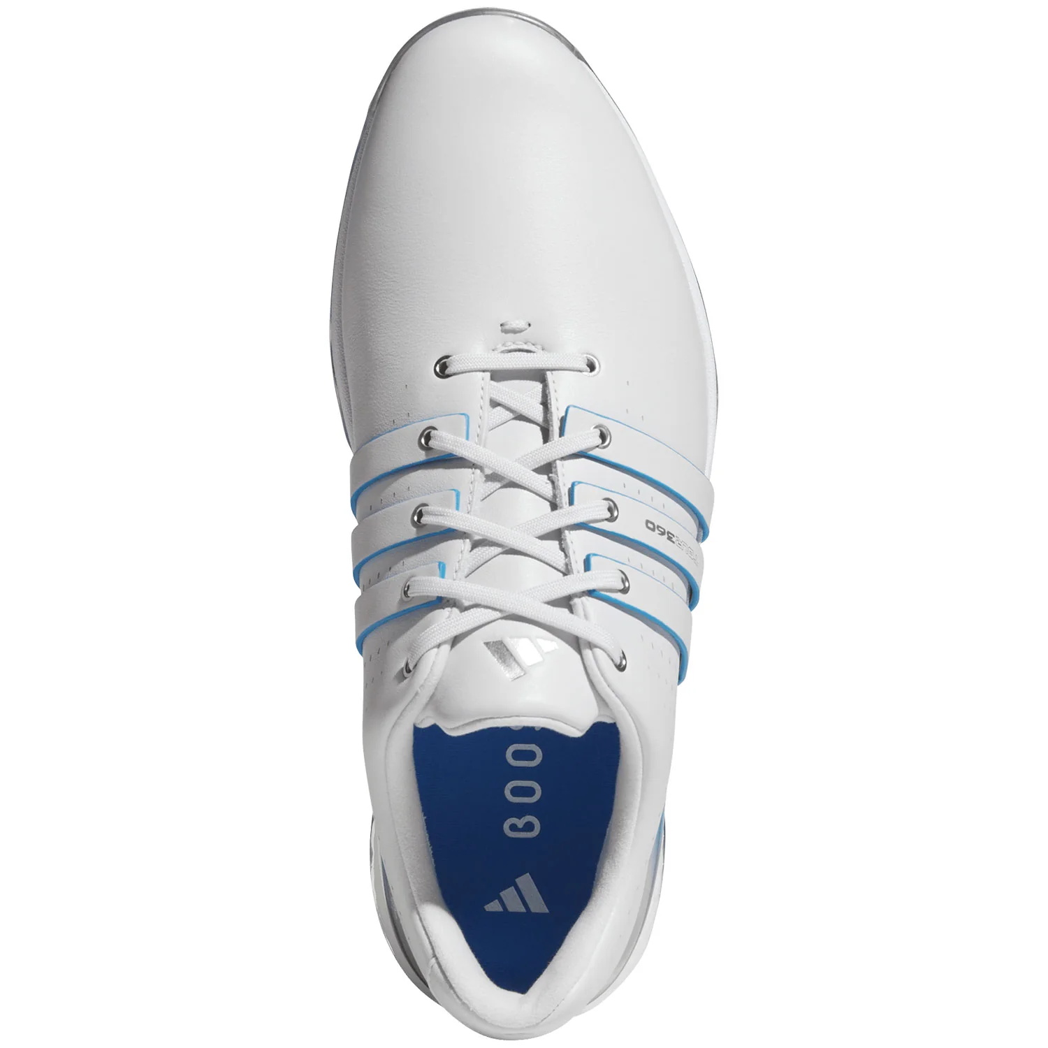 Adidas Tour360 24 Golf Shoes Dash Grey/Silver/Lucid Ray Blue - Image 3