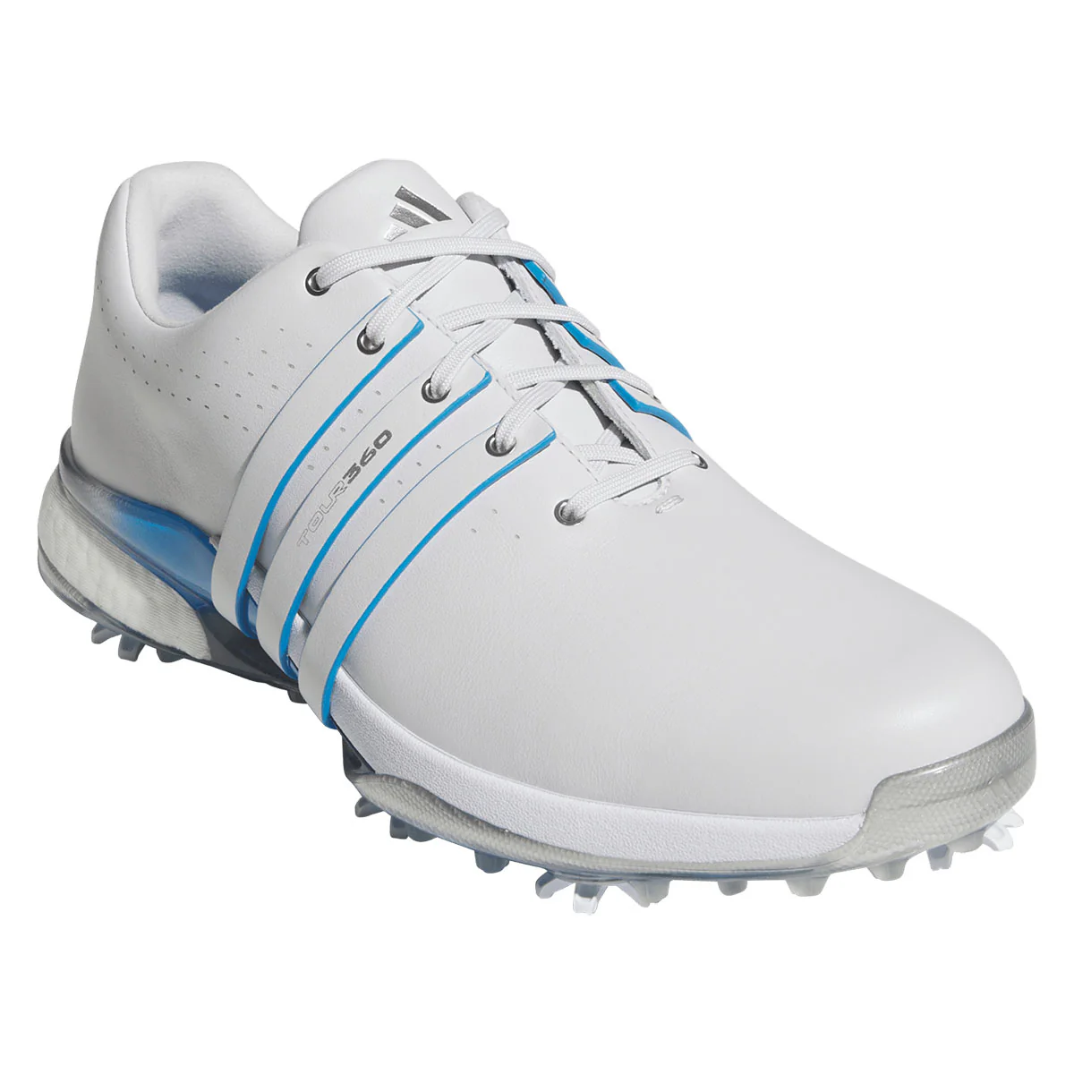 Adidas Tour360 24 Golf Shoes Dash Grey/Silver/Lucid Ray Blue - Image 4