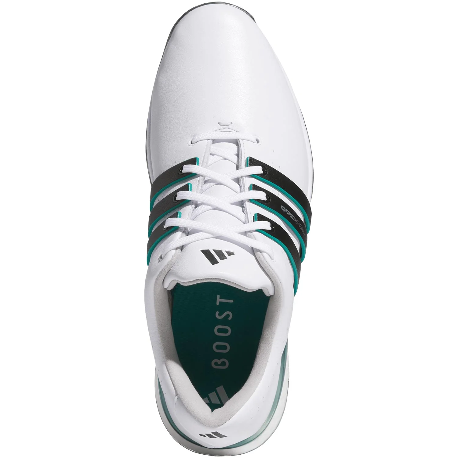 Adidas Tour360 24 Golf Shoes White/Core Black/Aurora Ivy - Image 5