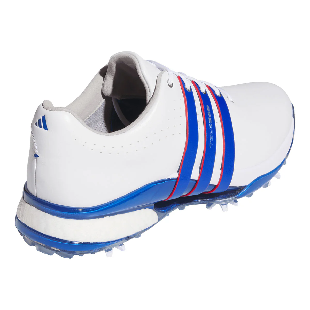 Adidas Tour360 24 Golf Shoes White/Team Royal Blue - Image 5