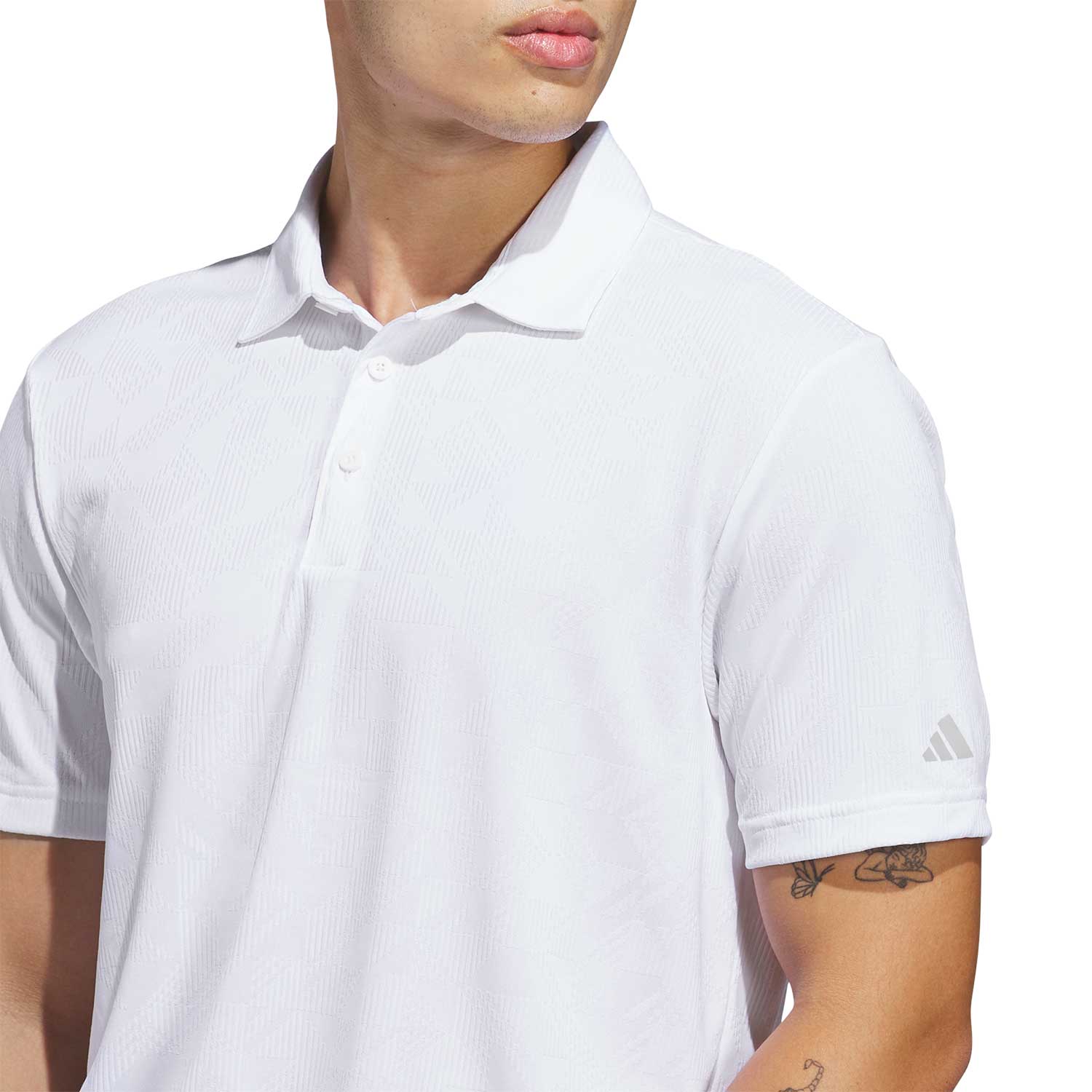 Adidas Ultimate365 Jacquard Golf Polo - Image 4