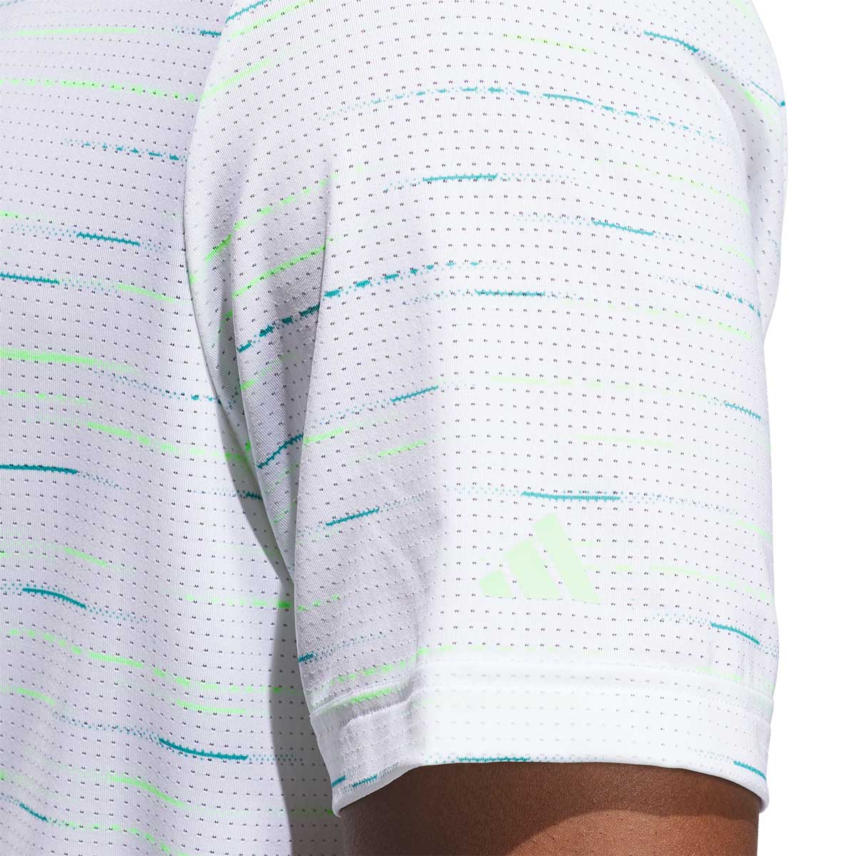 Adidas Ultimate365 Mesh Glimmer Print Golf Polo - Image 7