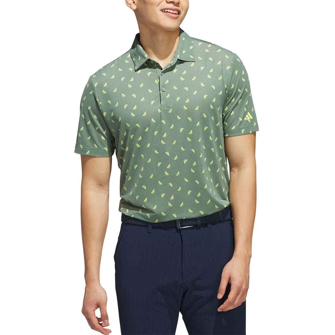 Adidas Ultimate365 Printed Slice Mesh Golf Polo - Image 11