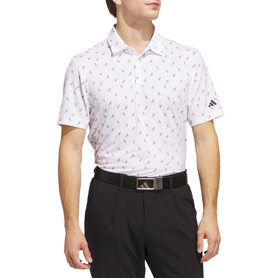 Adidas Ultimate365 Printed Slice Mesh Golf Polo - Image 13