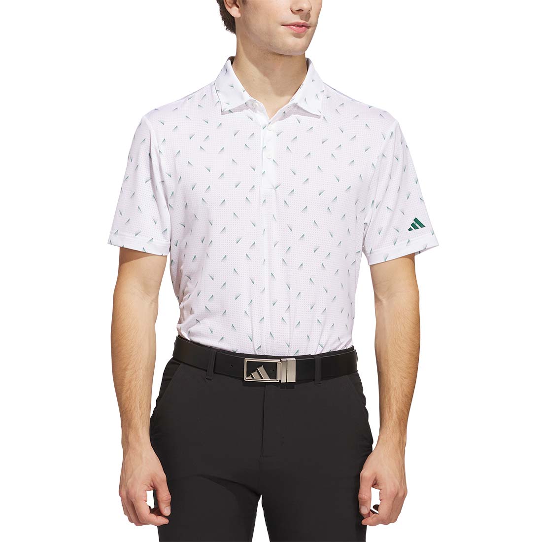 Adidas Ultimate365 Printed Slice Mesh Golf Polo - Image 15