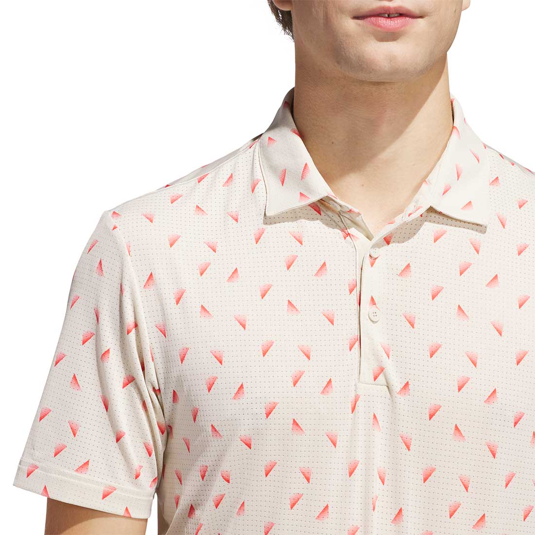 Adidas Ultimate365 Printed Slice Mesh Golf Polo - Image 3