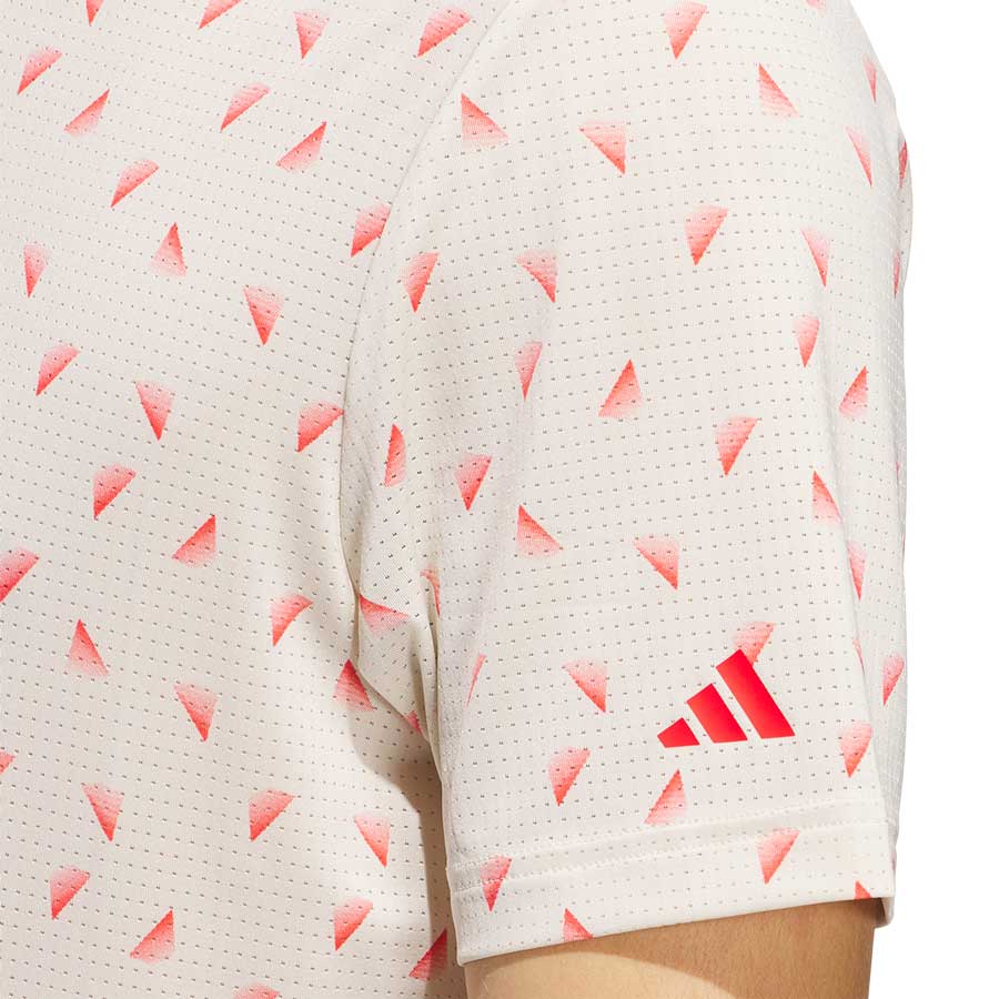 Adidas Ultimate365 Printed Slice Mesh Golf Polo - Image 4