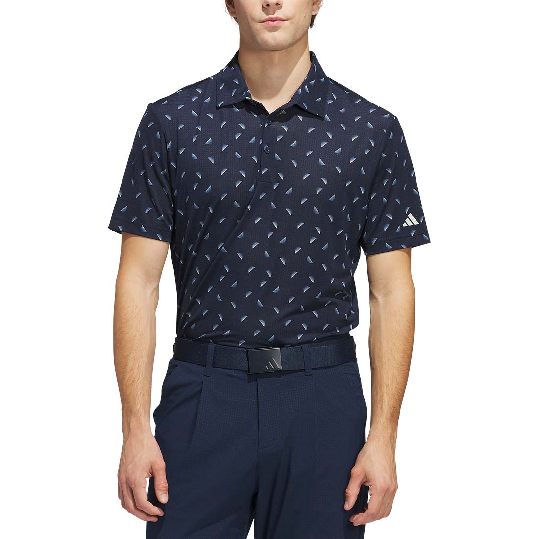Adidas Ultimate365 Printed Slice Mesh Golf Polo - Image 7