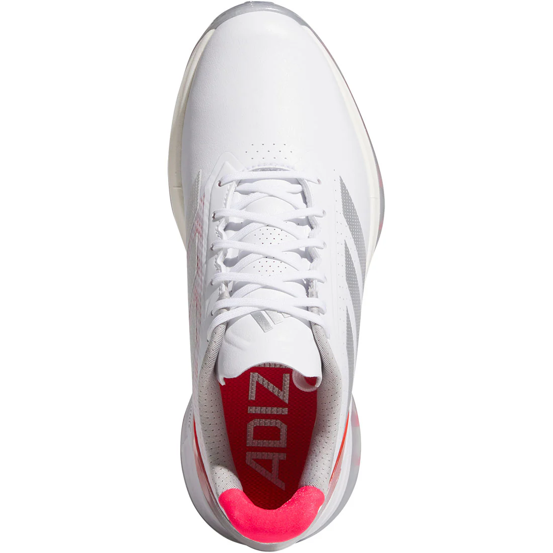 Adidas Women's Adizero ZG Golf Shoes White/Silver/Lucid Red - Image 8