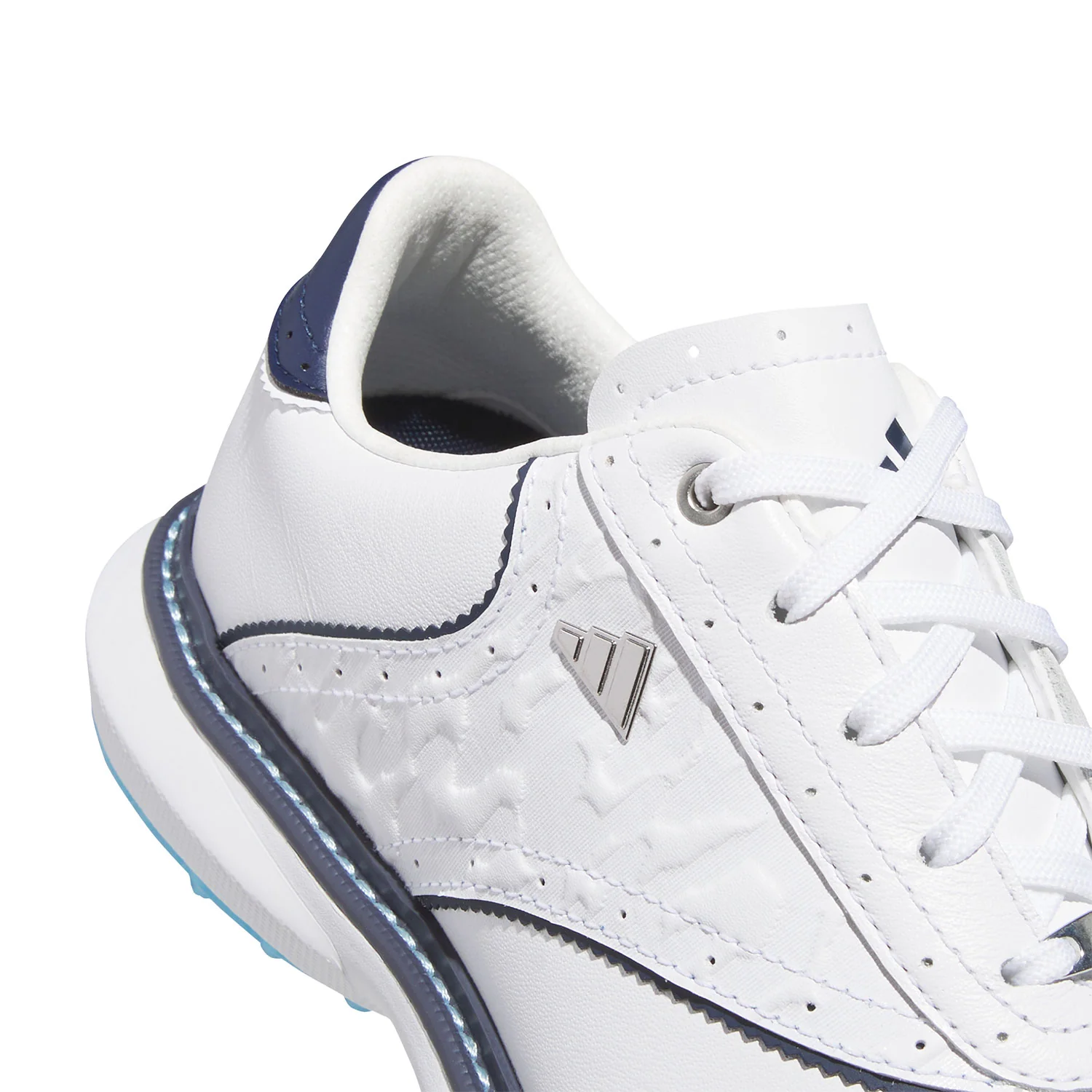 Adidas Women's MC70 SL Golf Shoes White/Collegiate Navy/Lucid Ray Blue - Image 6