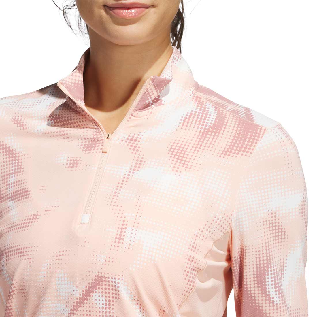 Adidas Women's Ultimate365 Printed Quarter Zip Mock - Image 5