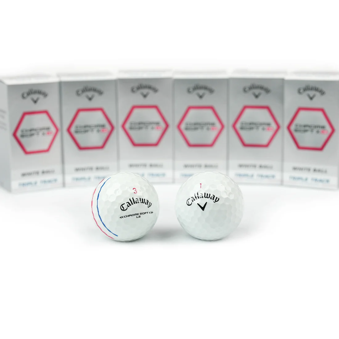 Callaway 2023 Chrome Soft X LS White and Triple Track Mixed Golf Balls - Image 2
