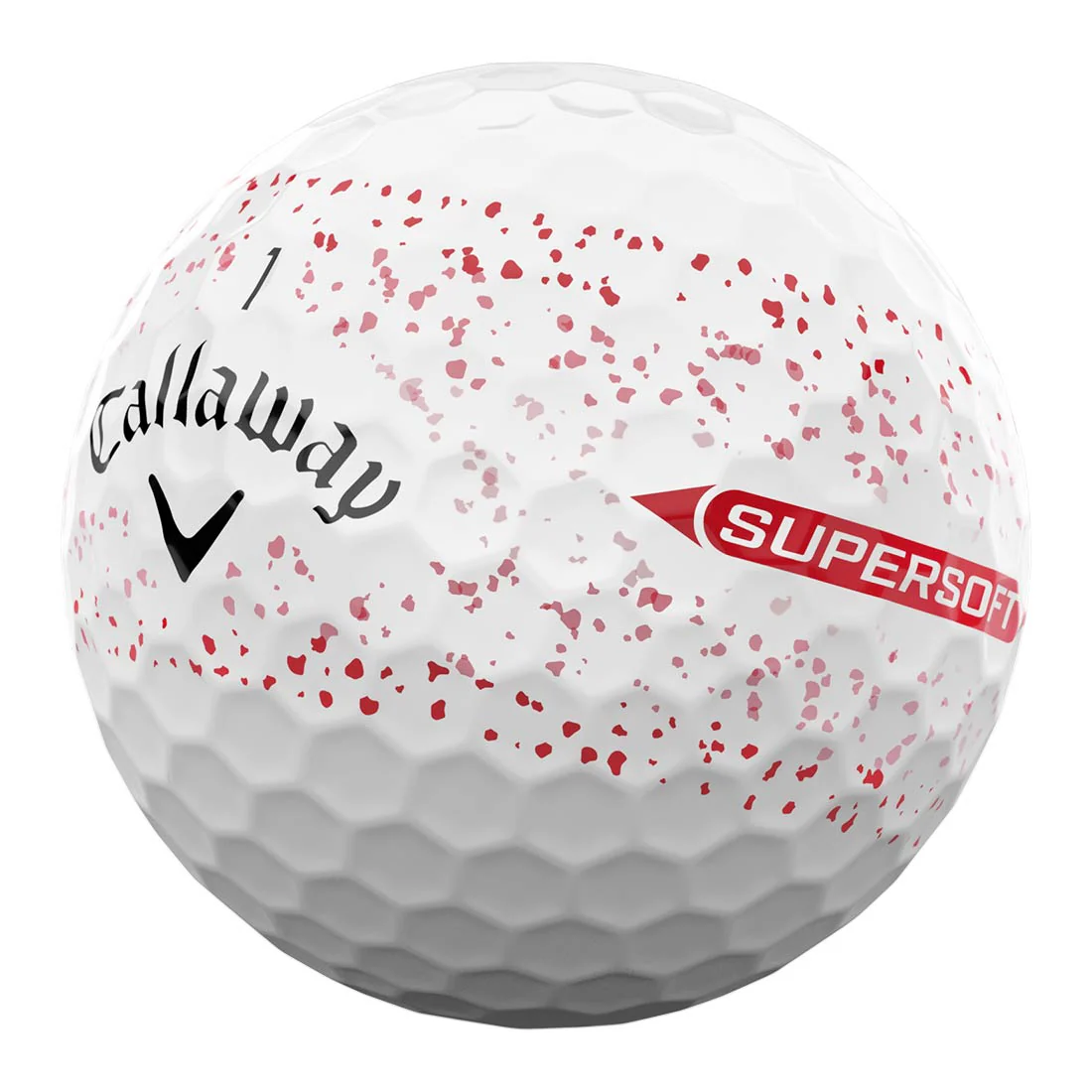 Callaway Supersoft Red Splatter Golf Balls - Image 3