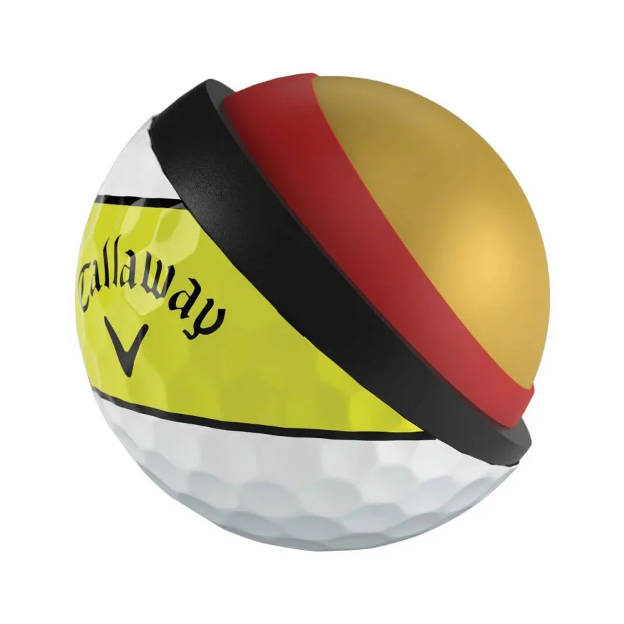 Callaway Chrome Tour 360 Yellow Stripe Golf Balls - Image 5