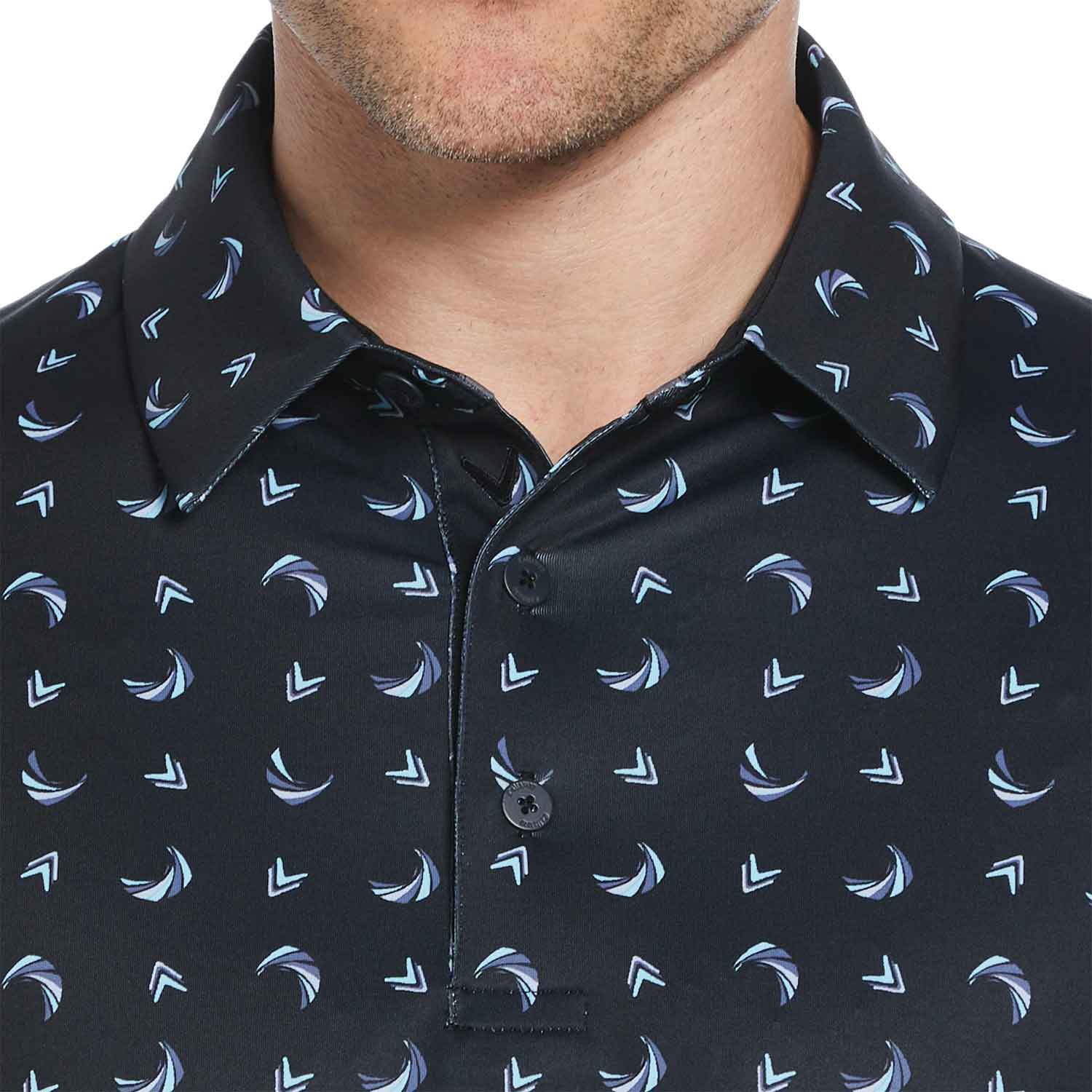 Callaway Abstract Chev Print Golf Polo - Image 3