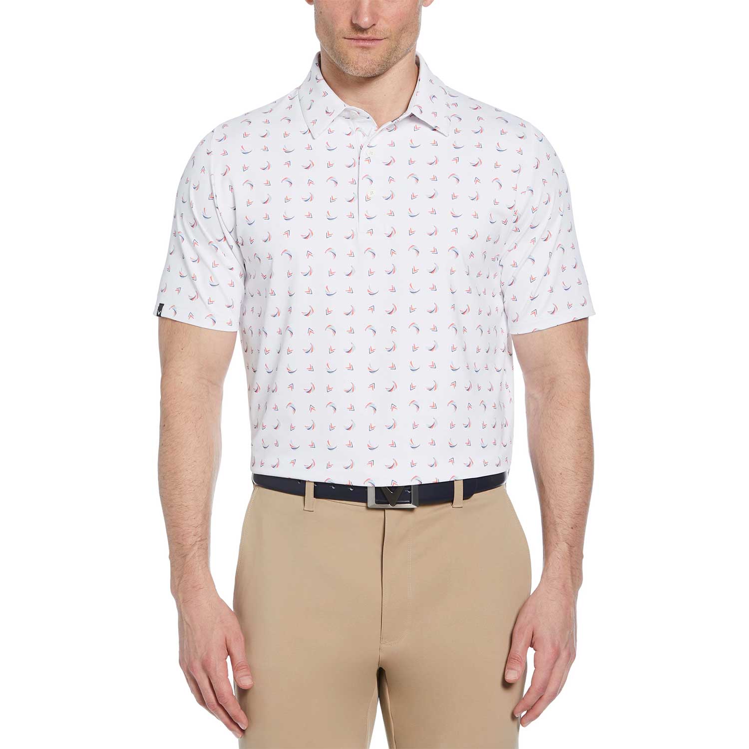 Callaway Abstract Chev Print Golf Polo - Image 4