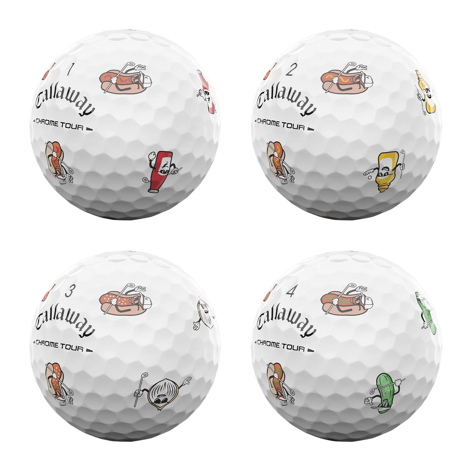 Callaway Chrome Tour Hot Dog Golf Balls - Image 2