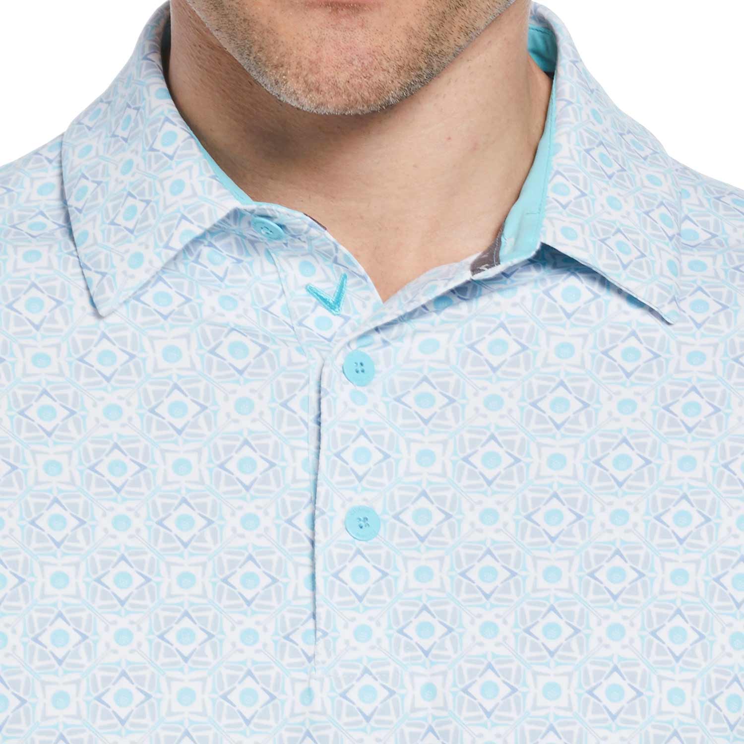 Callaway Foulard Print Golf Polo - Image 3