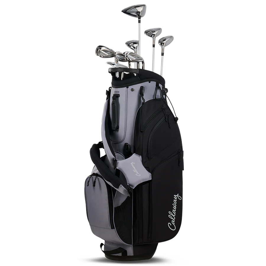 Callaway Women's Reva 11-Piece Stand Bag Complete Set Fog/Black - Image 2