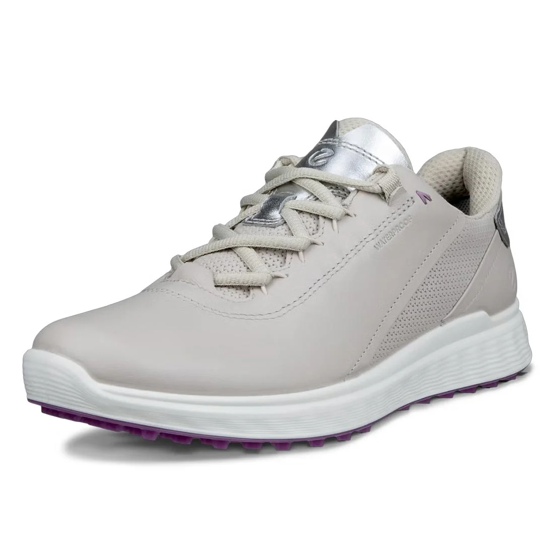 Ecco Women's S-Casual Leather Golf Shoes Grey/Silver - Image 3