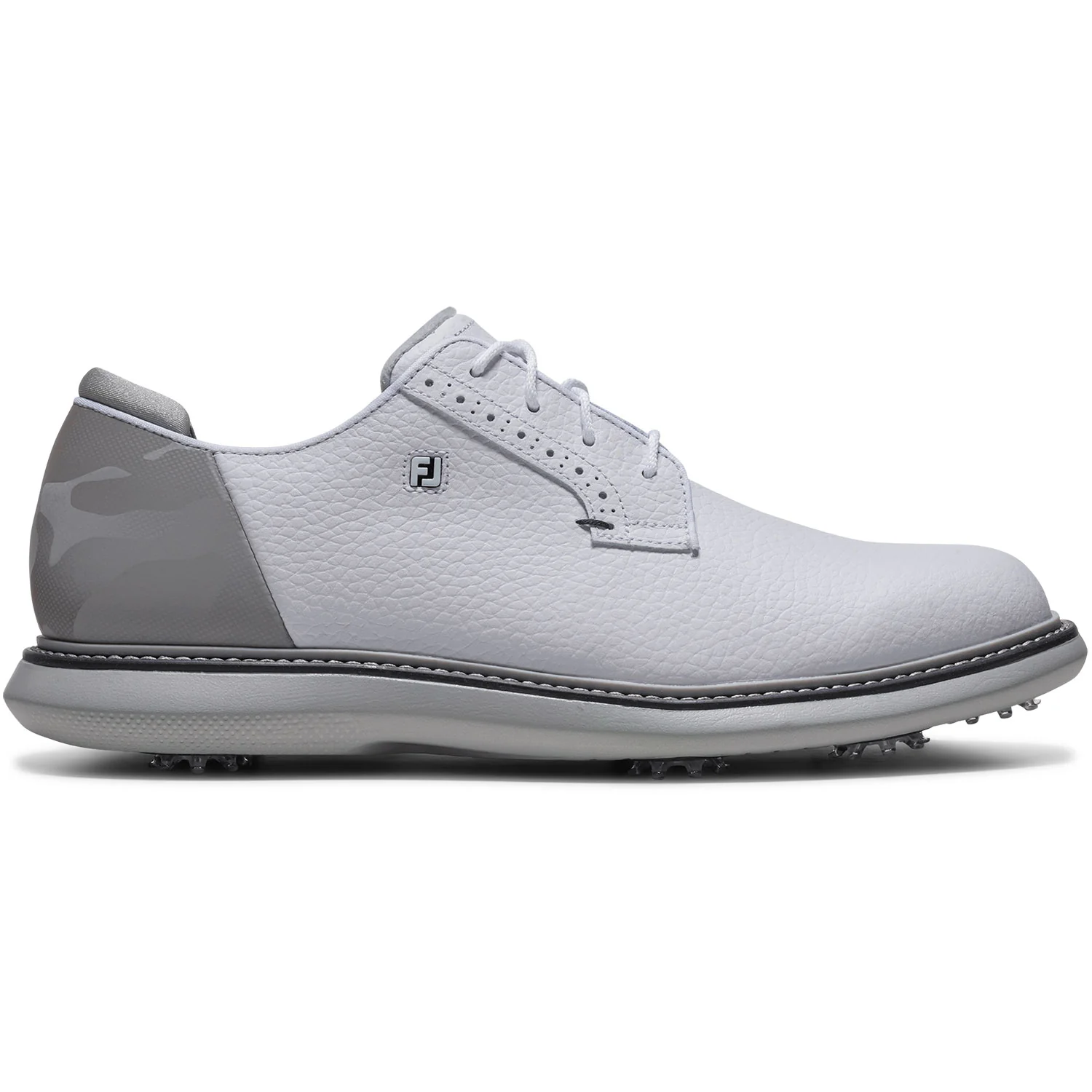 FootJoy FJ Traditions Blucher Golf Shoes White/Grey Camo