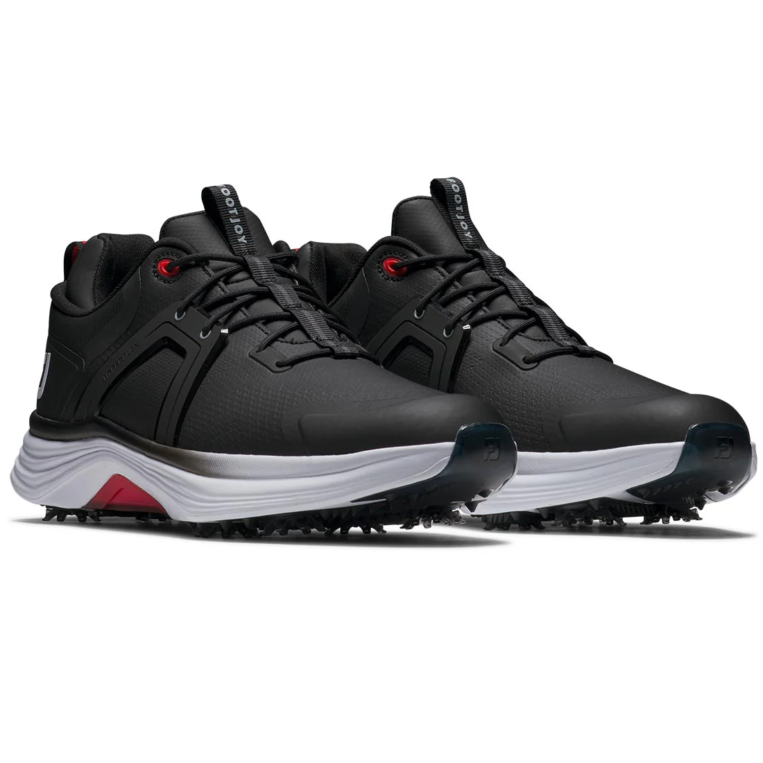 FootJoy HyperFlex Golf Shoes Black/White/Red - Image 5
