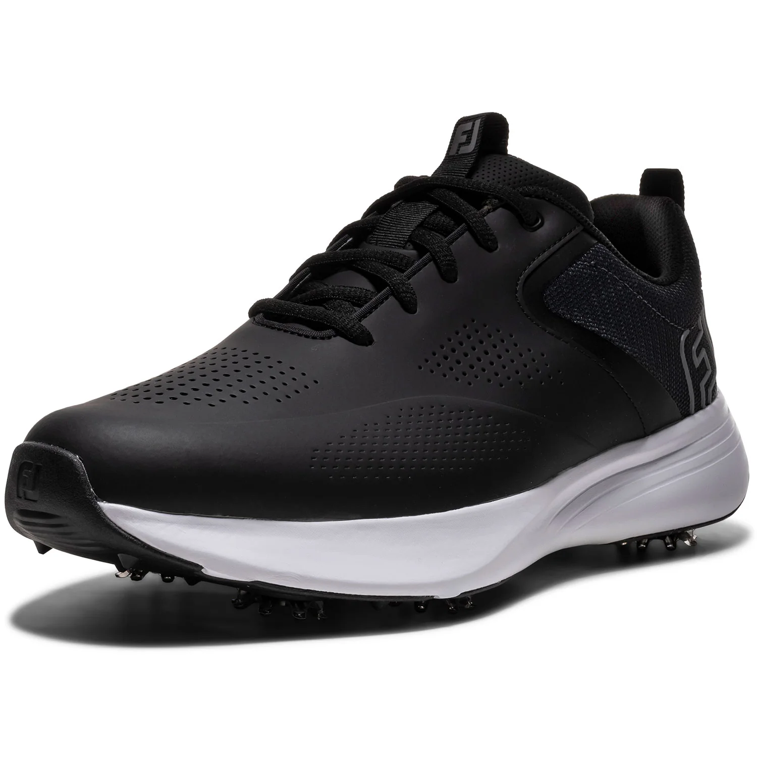 FootJoy Qualifier Golf Shoes Black/White/Steel Grey - Image 3