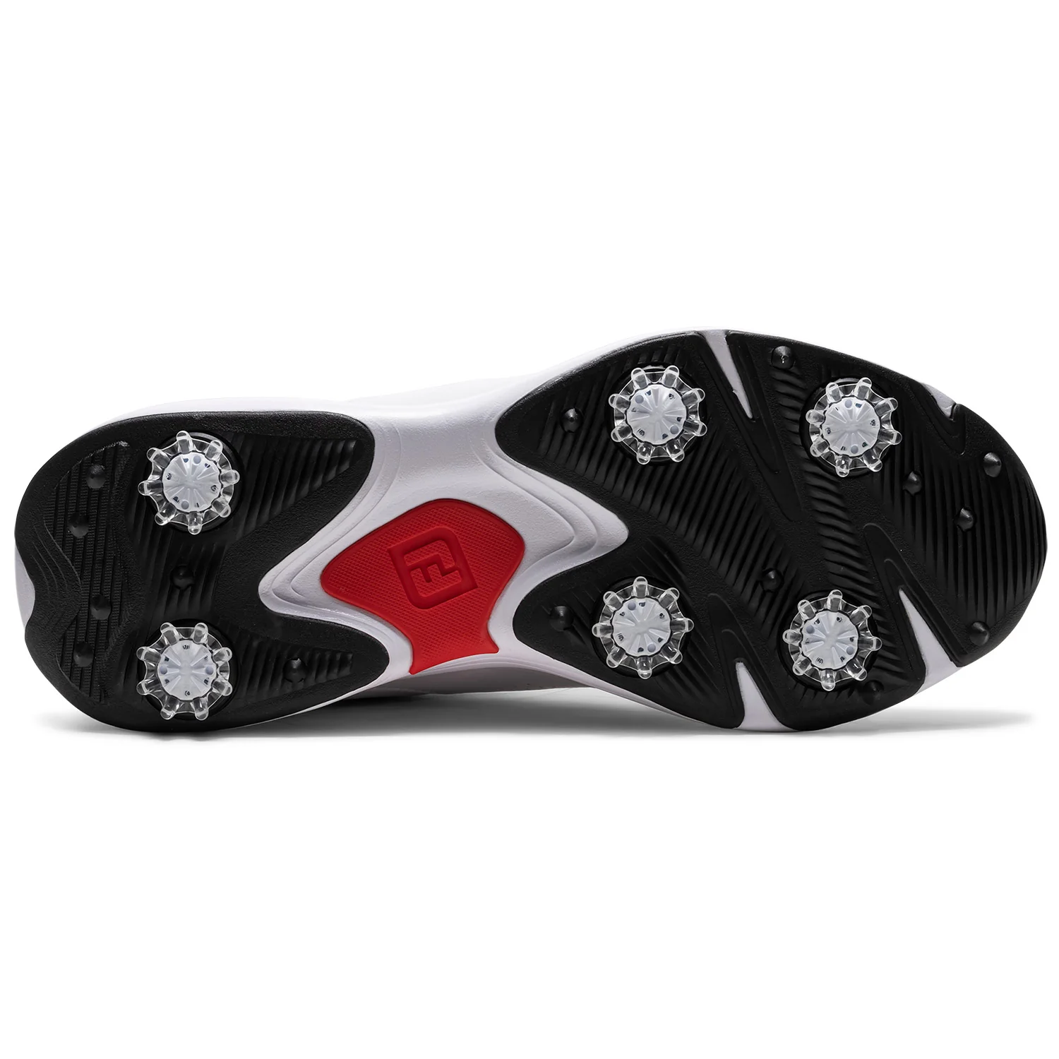 FootJoy Qualifier Golf Shoes White/Black/High Risk Red - Image 2