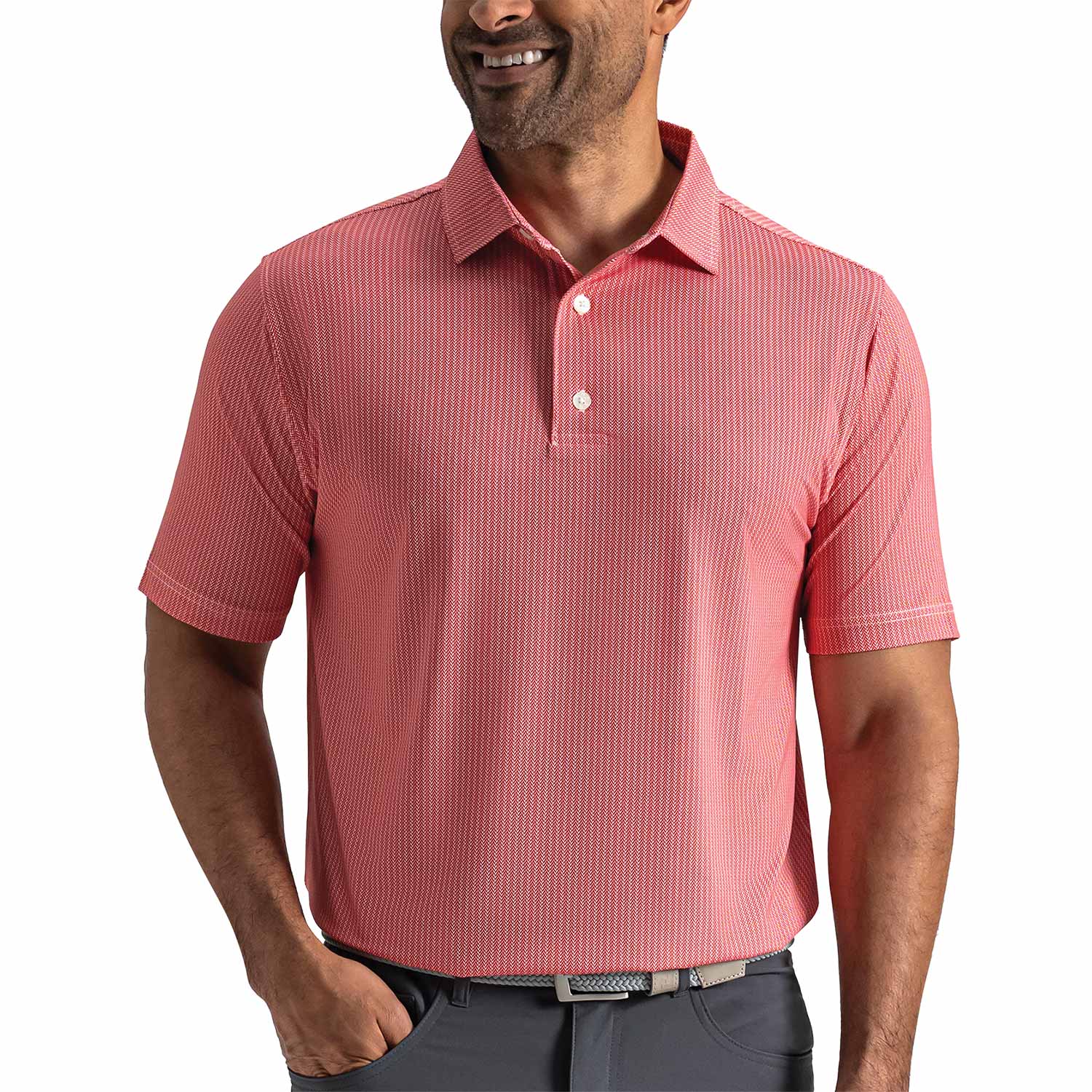 FootJoy Tee Time Lisle Golf Polo - Image 4