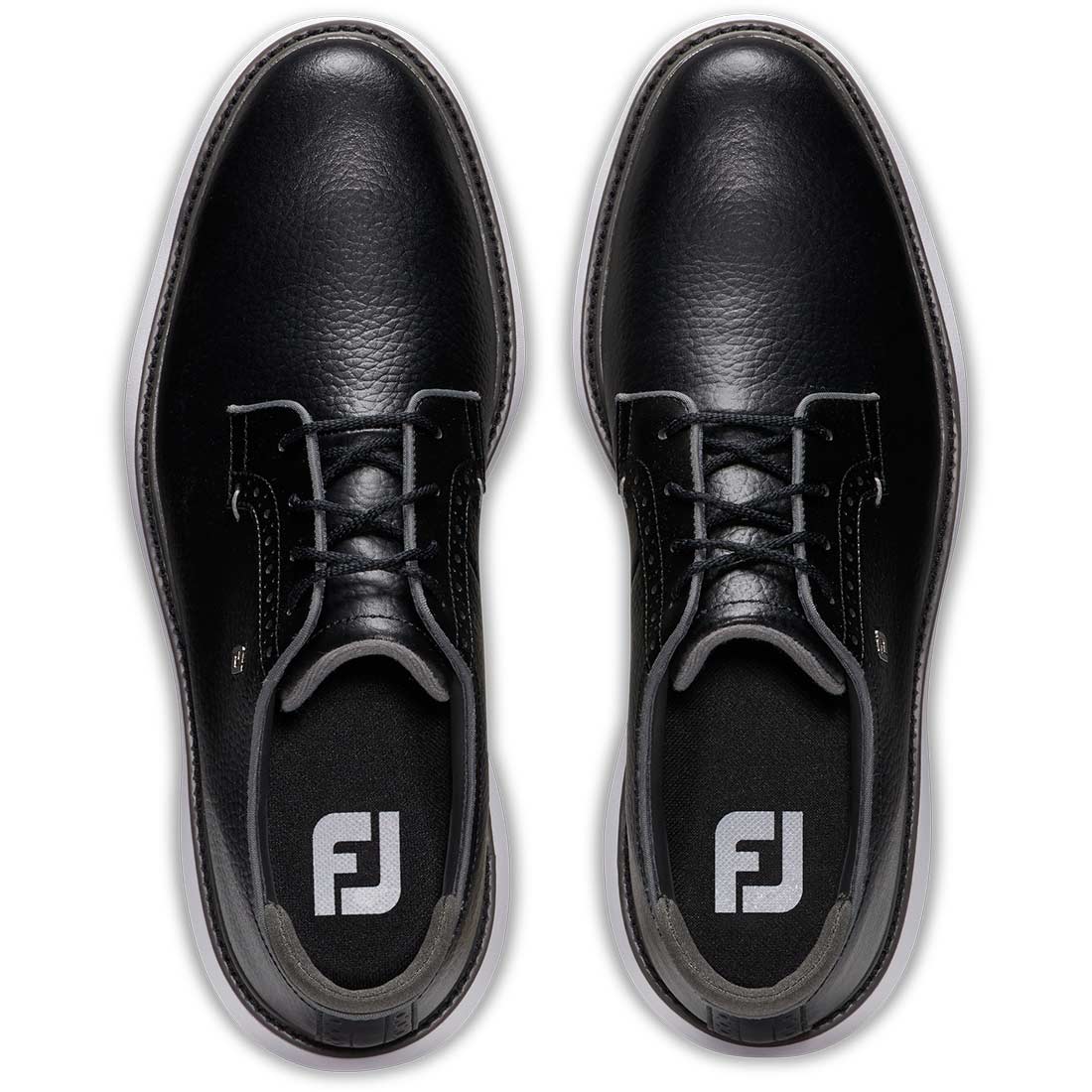 FootJoy Traditions Blucher Golf Shoes Black/White - Image 7