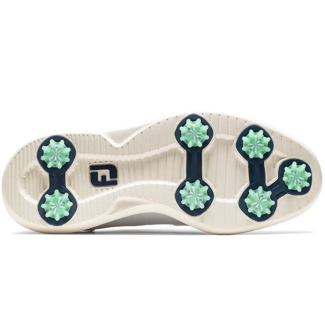 FootJoy Traditions Blucher Golf Shoes White/Aqua Marine/Pageant Blue - Image 5