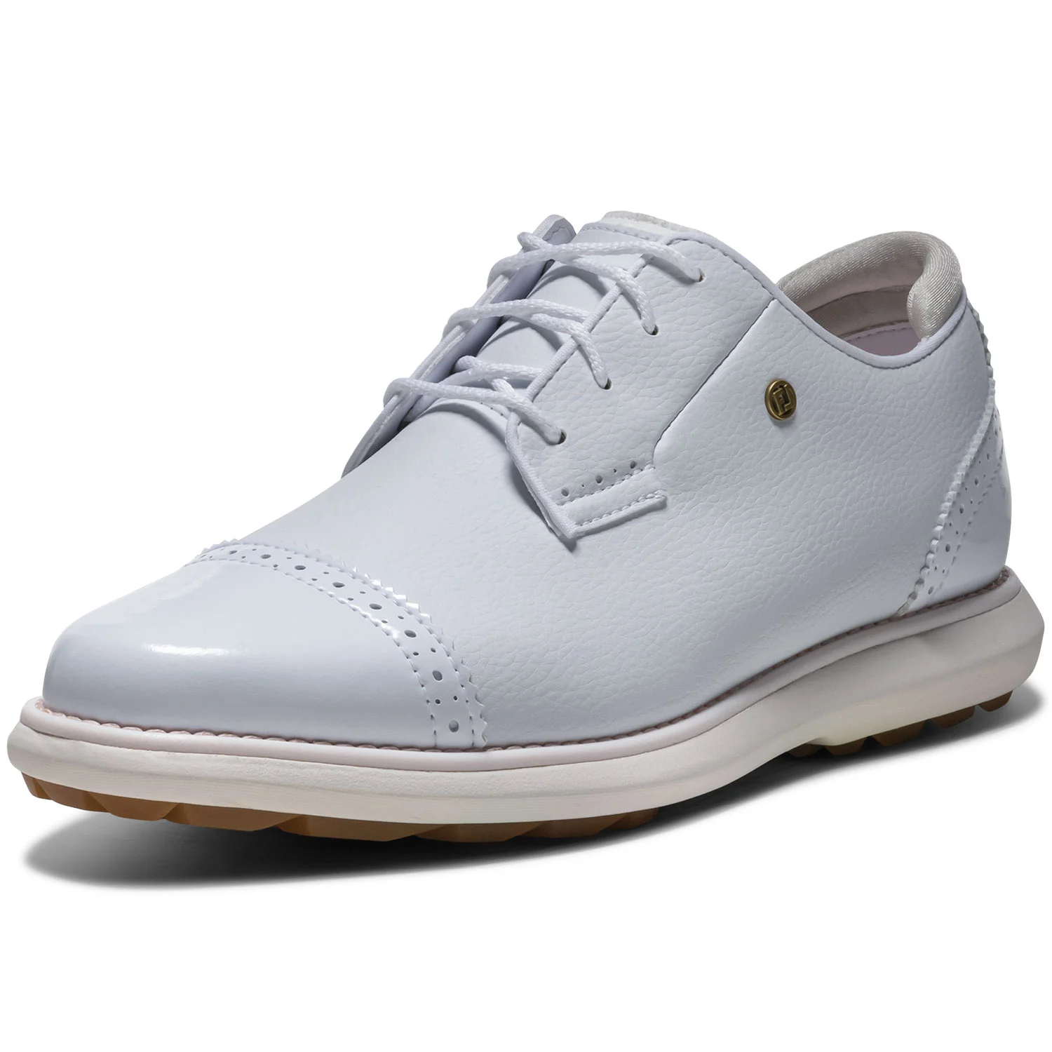 FootJoy Women's FJ Traditions SL Cap Toe Golf Shoes Frosty White - Image 3